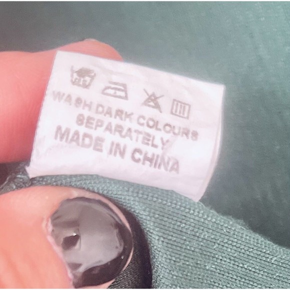 Emerald Green Velour Copper Closet Cropped Long Sleeve - Picture 8 of 11